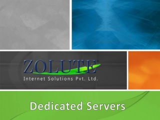 Dedicated Server- Zolute