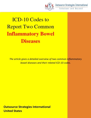 ICD-10 Codes to Report Two Common Inflammatory Bowel Diseases