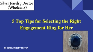 5 Top Tips for Selecting the Right Engagement Ring for Her