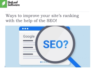 Ways to improve your site’s ranking with the help of the SEO!