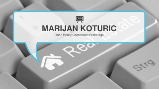 Real Estate Agent In Toronto, Marijan Koturic