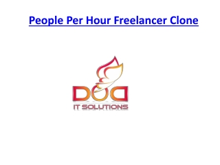 PEOPLE PER HOUR FREELANCER CLONE | DOD IT SOLUTIONS