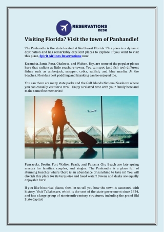 Visiting Florida? Visit the town of Panhandle