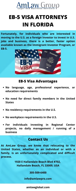 EB-5 VISA ATTORNEYS IN FLORIDA