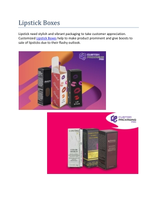 Lipstick Boxes