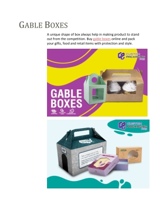 Gable Boxes