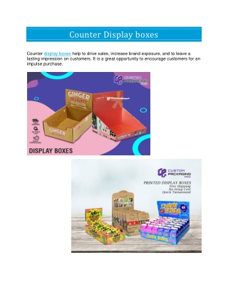 Display Boxes