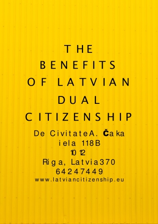 Live in Europe By Acquiring Latvian Dual Citizenship