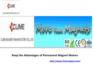 Reap the Advantages of Permanent Magnet Motors