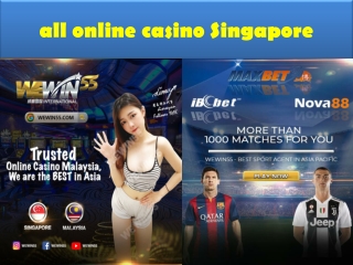 all online casino SingaporeWhat you should know about it?