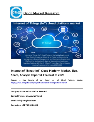 Global Internet of Things (IoT) Cloud Platform Market Size, Industry Share, Growth & Forecast To 2025