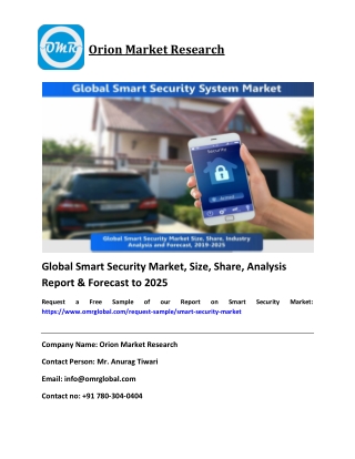 Global Smart Security Market Size, Growth & Industry Report to 2025