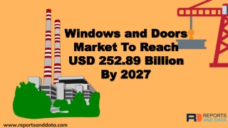 Windows and Doors Market Analysis, Size, Growth rate, Demand and Forecasts to 2027
