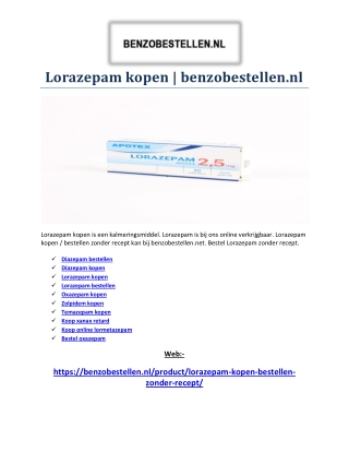 Koop online lormetazepam