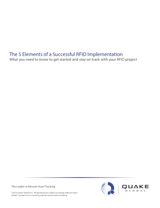 Elements to successful RFID Implementation v2