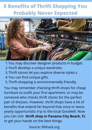 5 Benefits of Thrift Shopping You Probably Never Expected