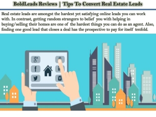 BoldLeads Reviews | Tips To Convert Real Estate Leads