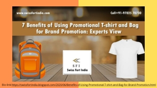 7 Benefits of Using Promotional T-shirt and Bag for Brand Promotion