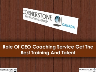 Role Of CEO Coaching Service Get The Best Training And Talent