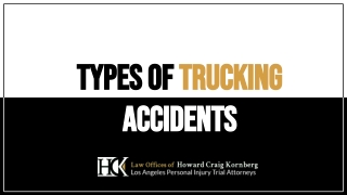 Types Of Trucking Accidents