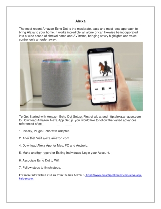 Alexa - helpsection