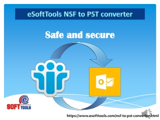 eSoftTools Nsf to pst converter Software