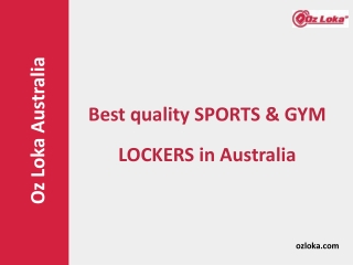 Best quality SPORTS & GYM LOCKERS in Australia