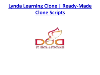 Lynda Learning Clone | Ready-Made Clone Scripts