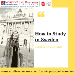 How to Study in Sweden