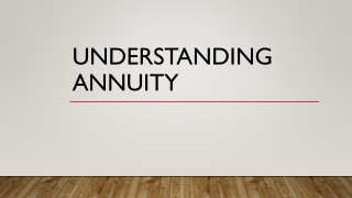 Understanding Annuity