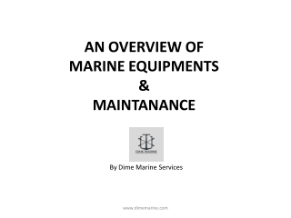 MARINE EQUIPMENT MAINTANANCE