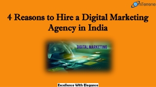 4 Reasons to Hire a Digital Marketing Agency in India