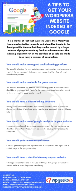 6 Tips to Get Your WordPress Website Indexed by Google