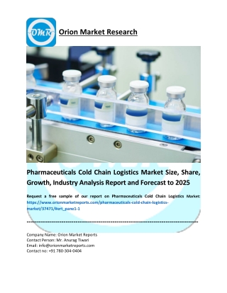 Pharmaceuticals Cold Chain Logistics Market