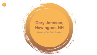 Gary Johnson (Portsmouth NH) - Amazingly Talented Realtor