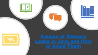 Causes of Memory Leaks in Java and How to Avoid Them