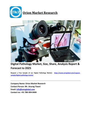 Digital Pathology Market Growth, Size, Share, Industry Report and Forecast 2018-2023