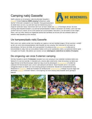 Camping Gasselte