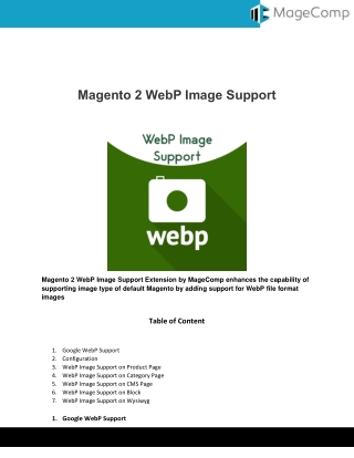 Magento 2 WebP Image Support - User Experience - Magento 2