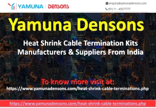 Heat Shrink Terminations Kits Manufacturers