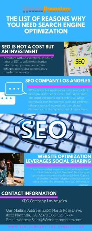 The List of Reasons Why You Need Search Engine Optimization