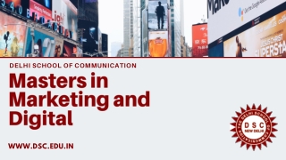 Media Marketing Short Term course | Advertising institutes in delhi - Delhi School of Mass Communication