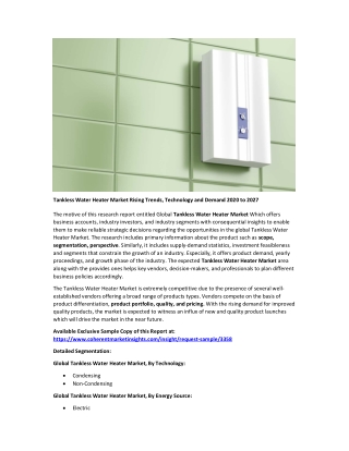 Tankless Water Heater Market