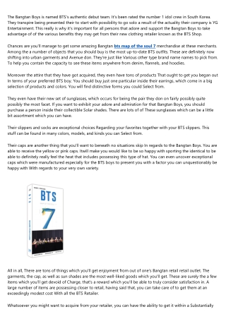 Are You Getting the Most Out of Your bts map of the soul 7?