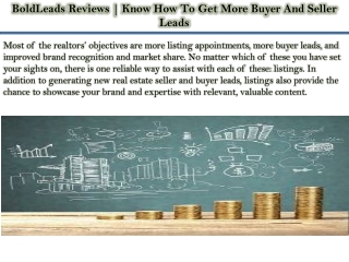 BoldLeads Reviews | Know How To Get More Buyer And Seller Leads