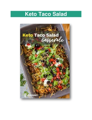 Keto Taco Salad Casserole