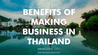 Benefits of Making Business in Thailand | Buy & Sell Business