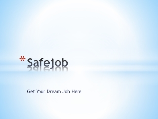 Safejob- Best Job For Me