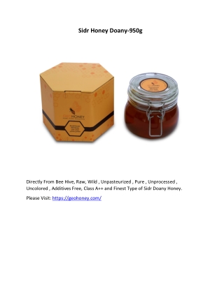 Sidr Honey Doany-950g