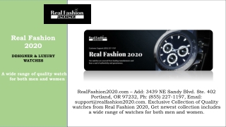 RealFashion2020.com - (855) 227-1197